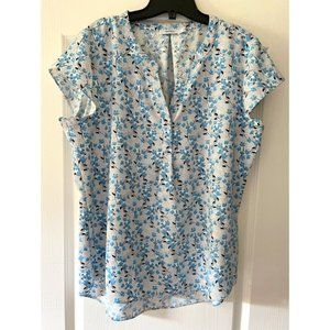Ricki's Size L Blue Floral Top